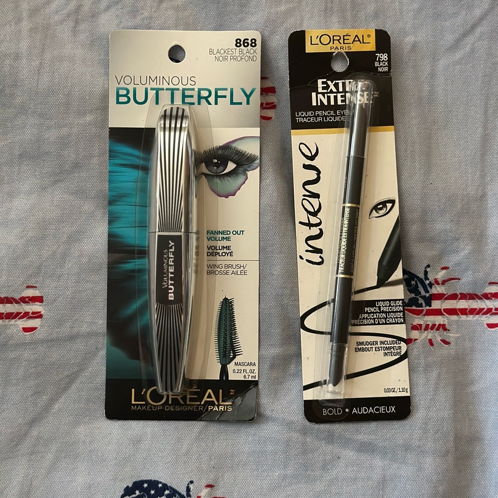L'Oreal Paris Bundle Voluminous Butterfly Mascara and Extra Intense Eyeliner Set - Picture 7 of 8
